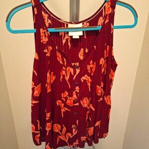 Maeve pleated sleeveless blouse